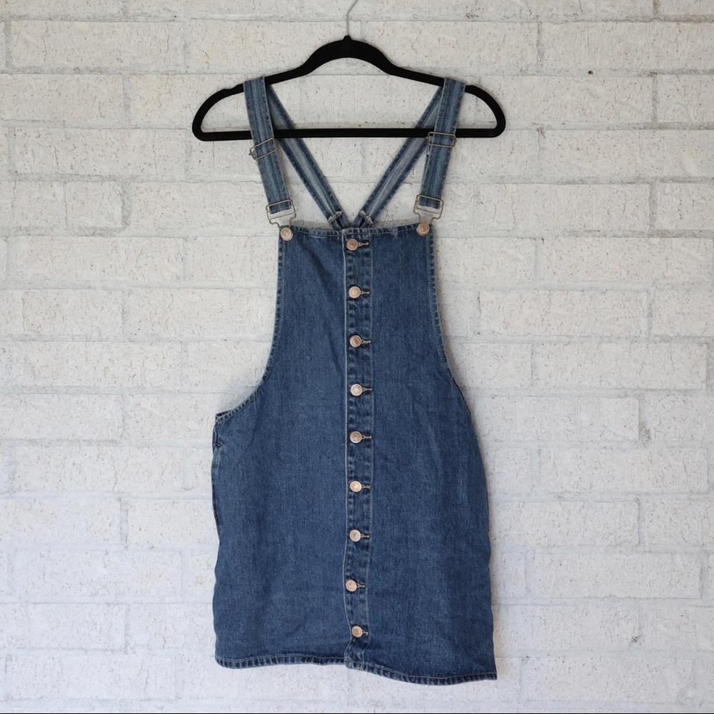 Forever 21 denim overall dress sz M